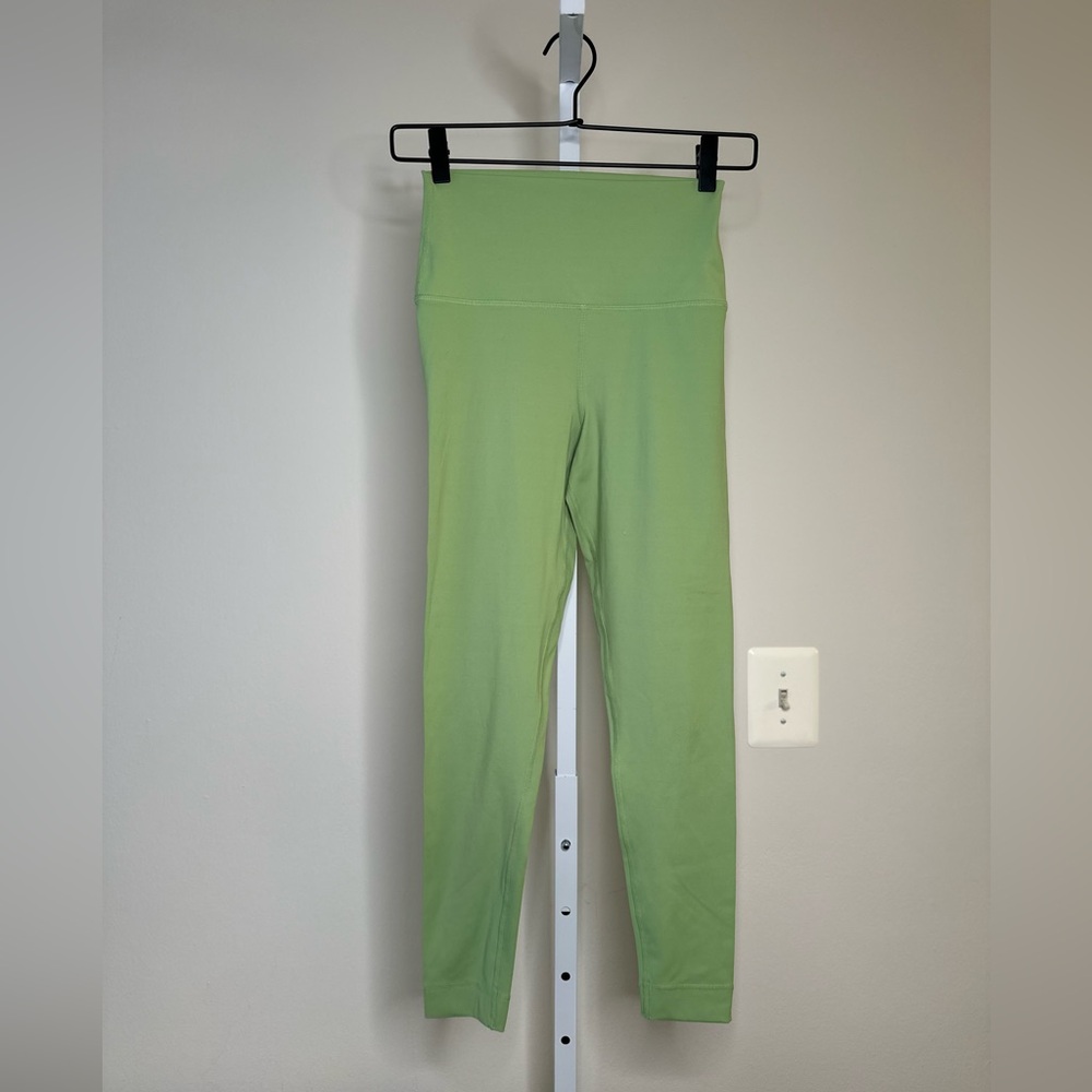 SET Active Green Leggings in Size S with Pilling on Tush